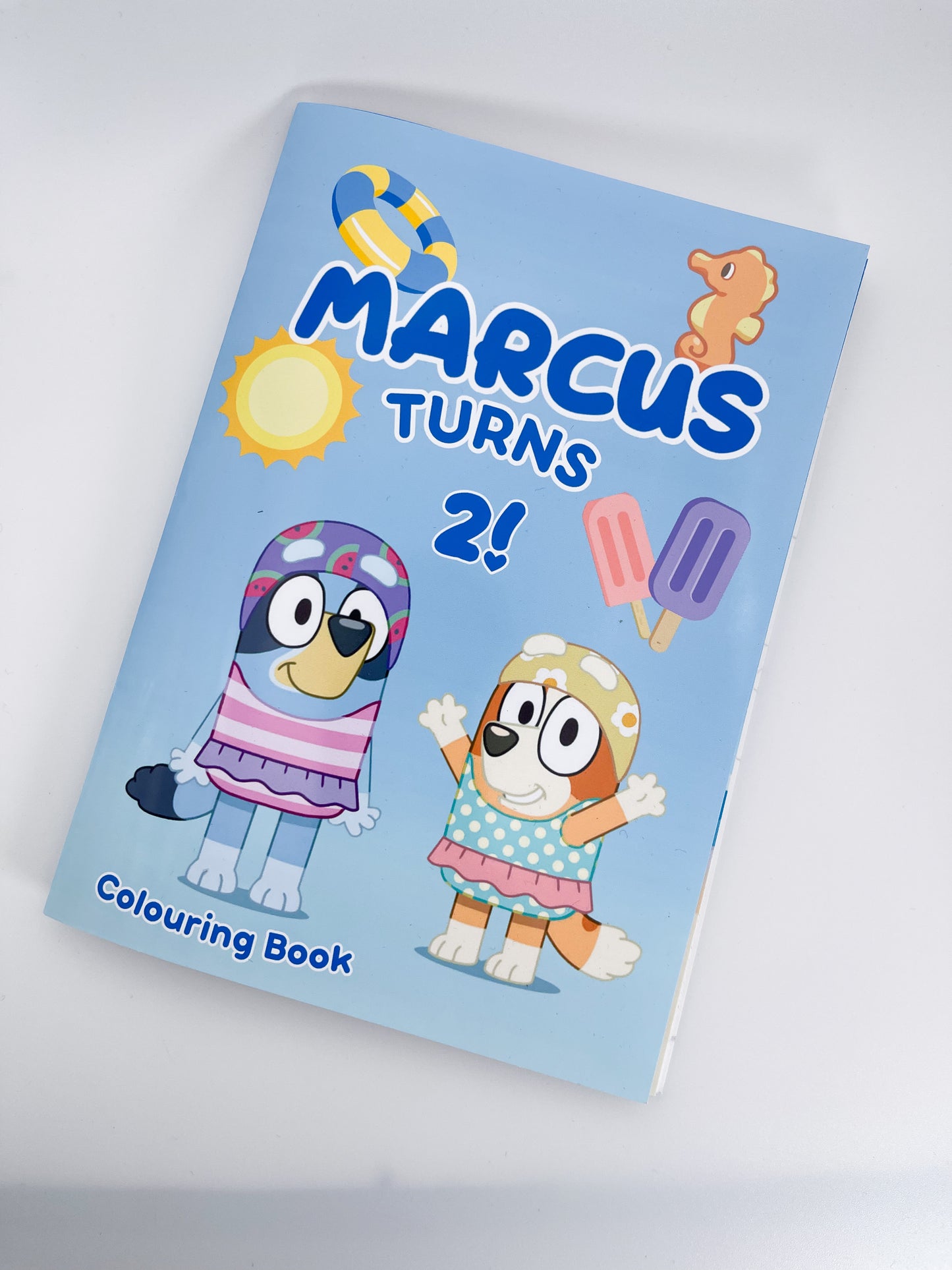 Bluey Personalized Colouring Books