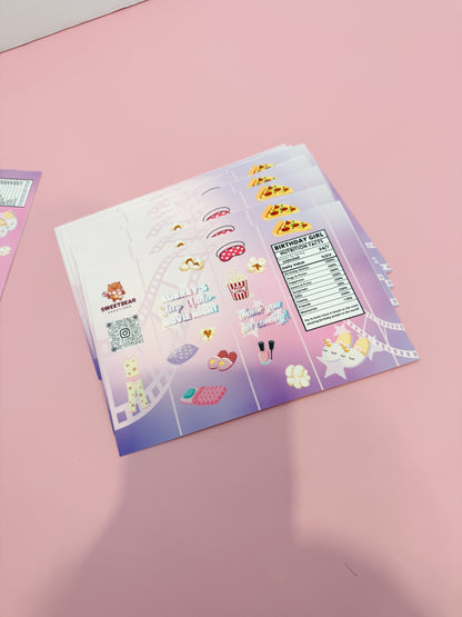 Party Favours - Snacks & Labels