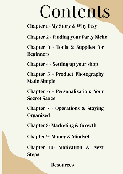 From Hobby to Hustle: Start your own Party Favour Etsy Shop