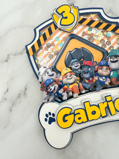 Rubble & Crew Cake Topper