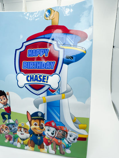 Paw Patrol Personalized Gift Bags