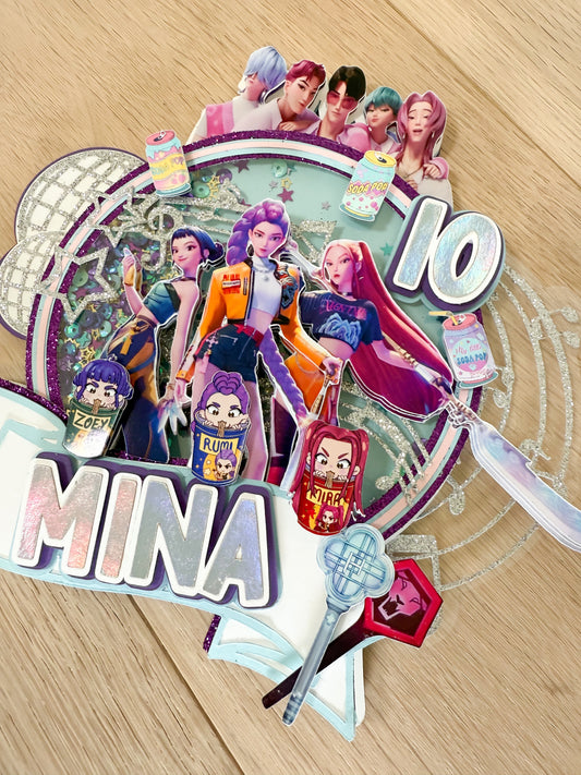 Kpop Demon Hunters Cake Topper