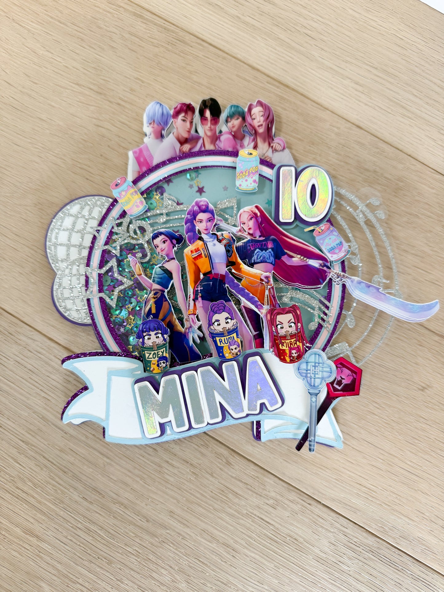 Kpop Demon Hunters Cake Topper