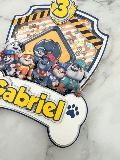 Rubble & Crew Cake Topper