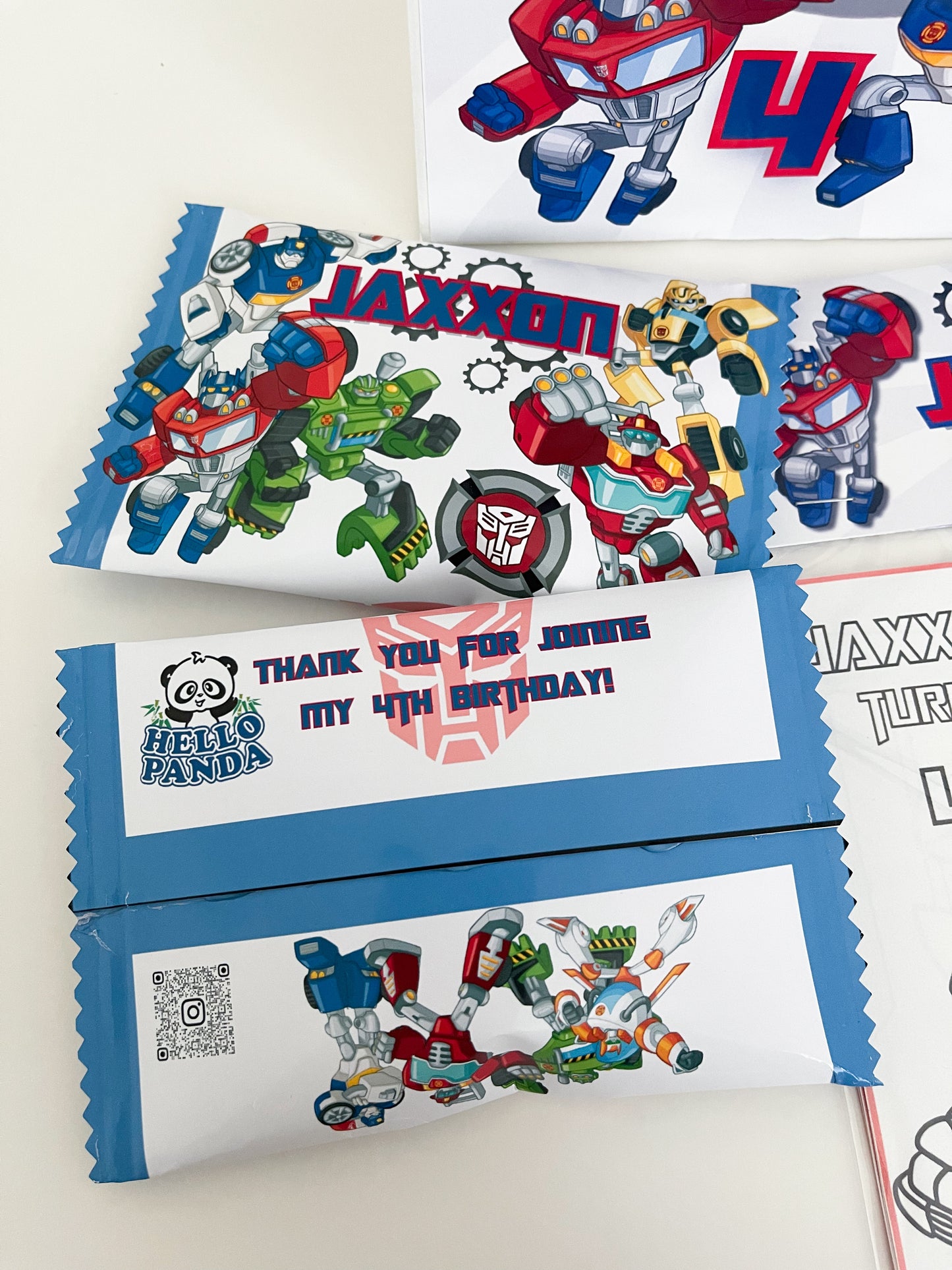 Party Favours - Snacks & Labels