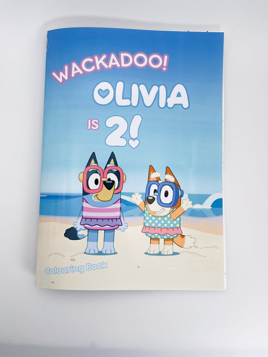 Bluey Personalized Colouring Books