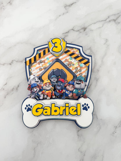 Rubble & Crew Cake Topper