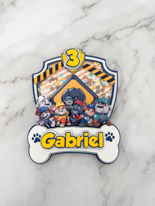 Rubble & Crew Cake Topper